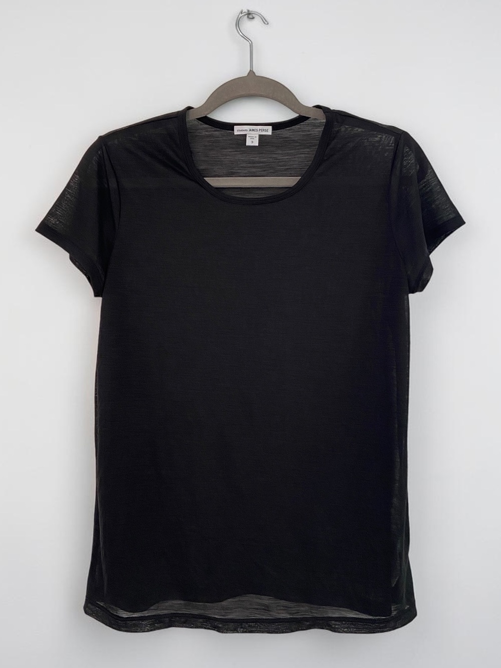James Perse Semi-sheer Wool Blend Tee